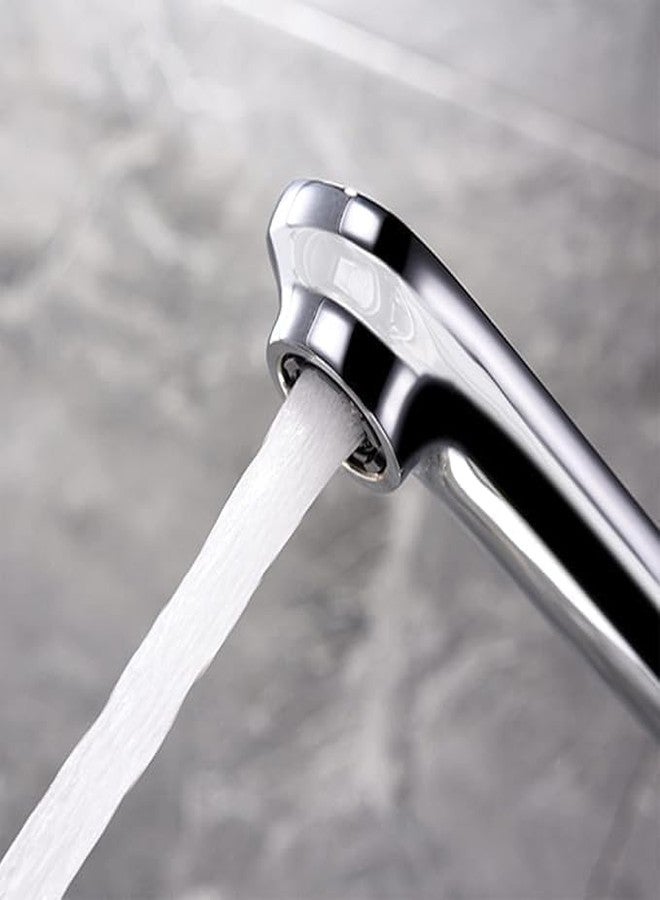 PIPULSE Modern Chrome Shower Mixer with Waterfall Spout 360° Swivel Faucet | Single Handle Waterfall Desk-Mounted Shower Faucet - Image 4